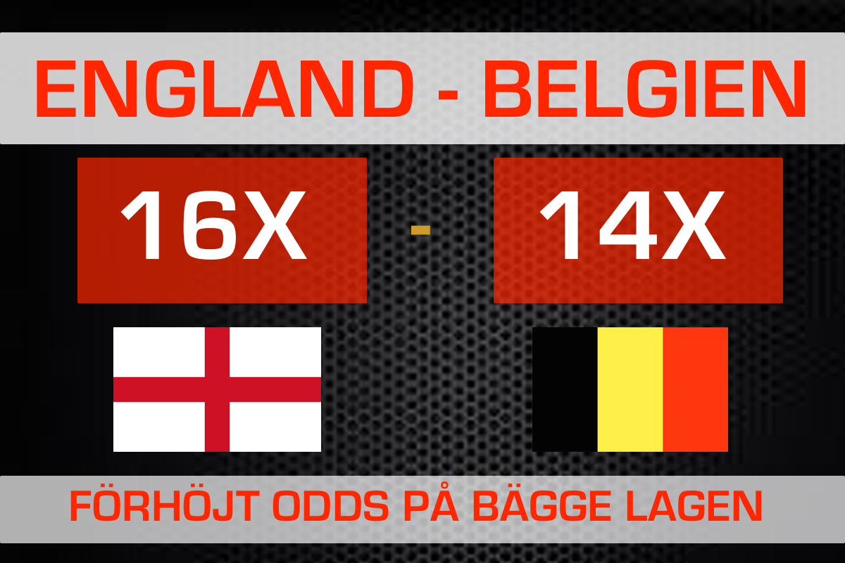 VM Fotboll 2018 Belgien vs England