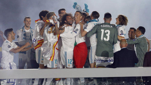 Real Madrid firar Champions League-titeln