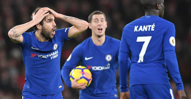 Hazard Kante Fabregas Chelsea Barcelona