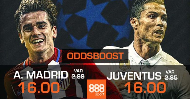 Atletico Madrid vs Juventus oddsboost