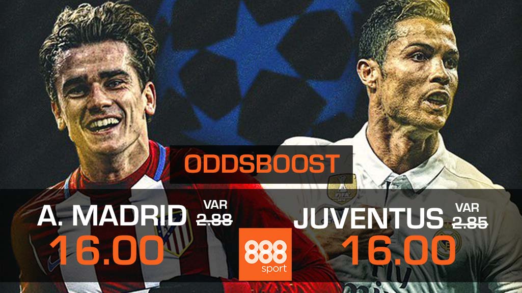 Atletico Madrid vs Juventus oddsboost
