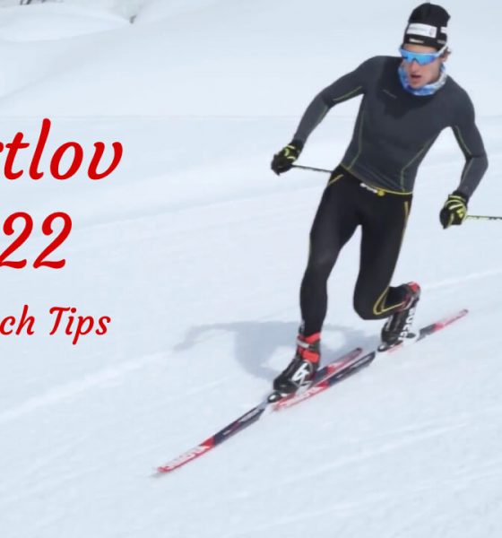 Sportlov 2022 man på skidor samt text: Sportlov 2022 Datum och Tips